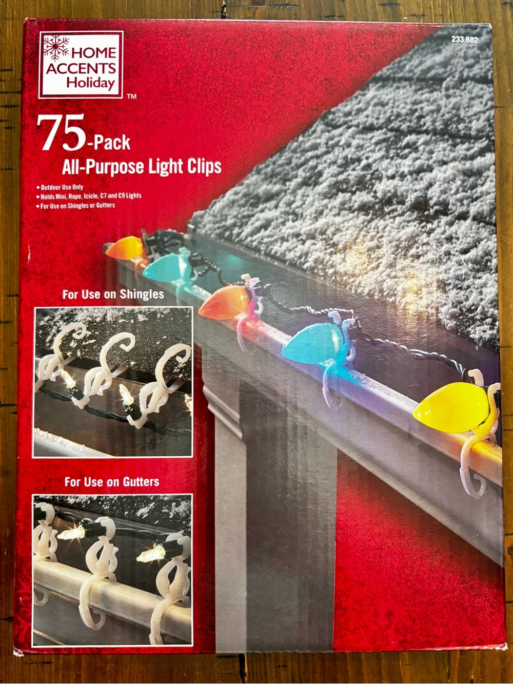 Home Accents Holiday 75-Pack All-Purpose Light Clips - White